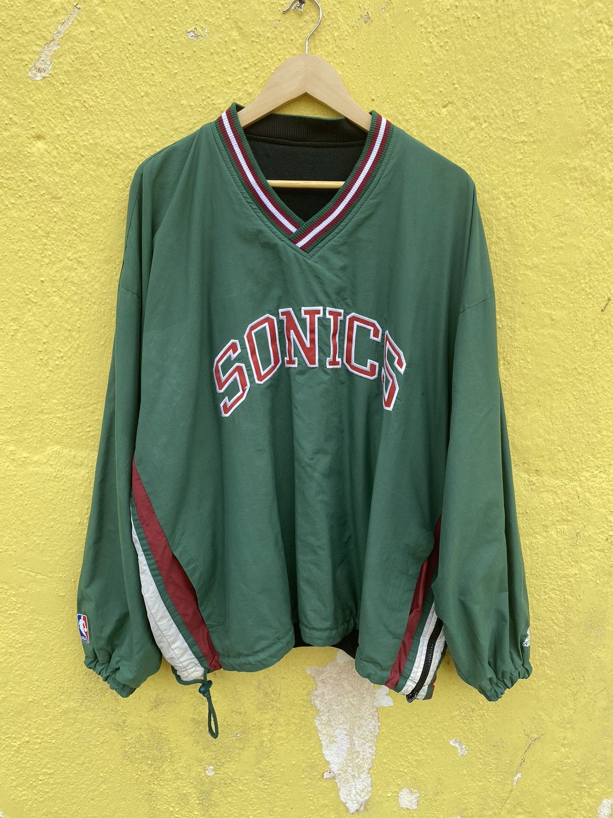 NBA Vintage Seattle supersonics Starter riversible sweatshirt Size US XL / EU 56 / 4 - 24 Thumbnail