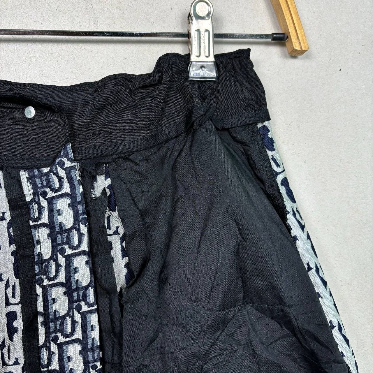 Christian Dior Monsieur Dior SS02 Oblique Monogram Skirt Blue Trotter John Galliano Size 25" / US 0 / IT 36 - 14 Thumbnail
