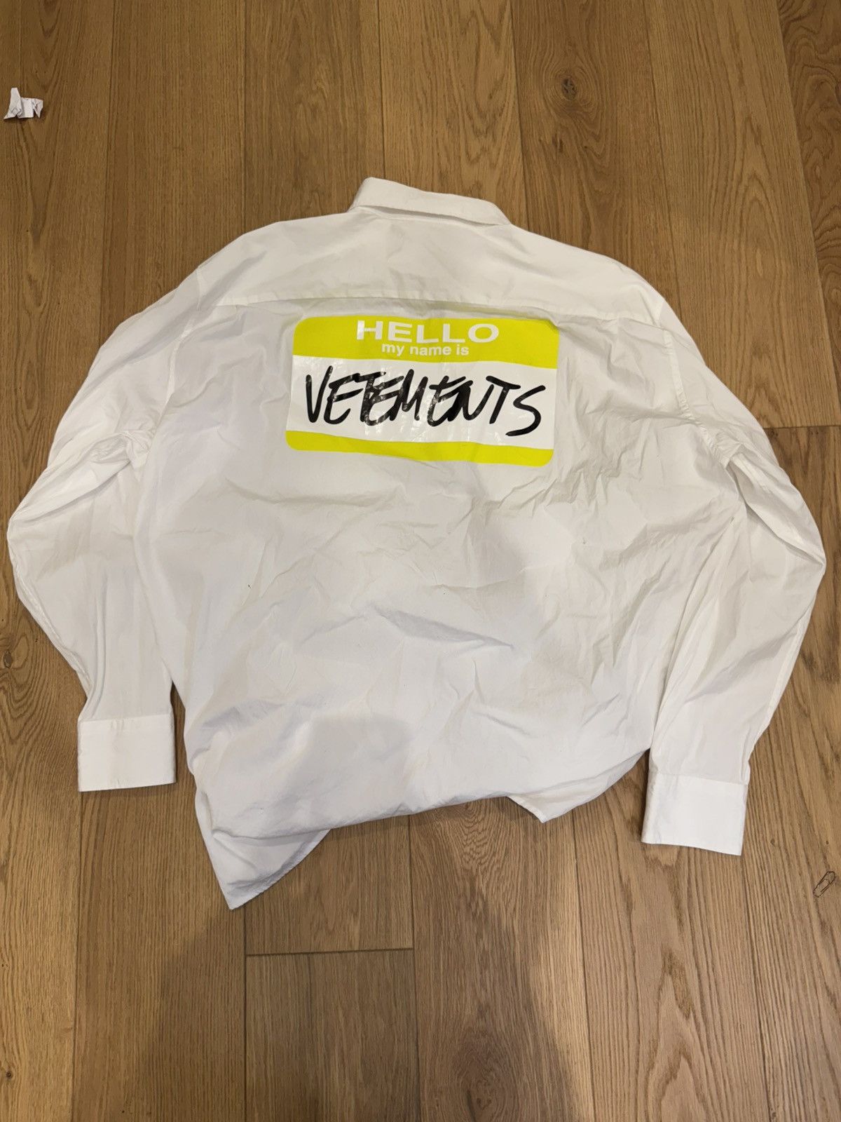 Vetements Hello my name is vetements shirt Size US L / EU 52-54 / 3 - 15 Thumbnail