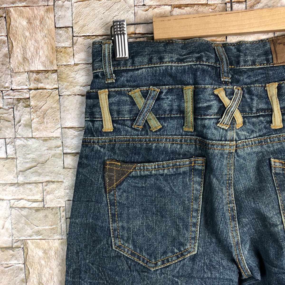 Japanese Brand Le John Blue Double Waist Denim Pants #A159 Size US 26 / EU 42 - 19 Thumbnail
