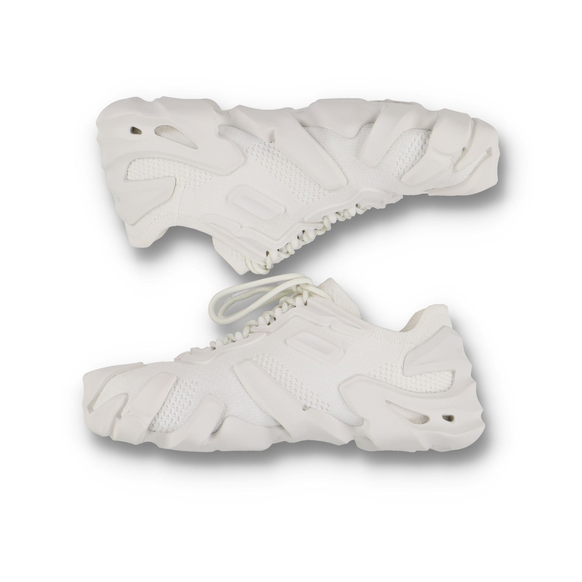 Bottega Veneta White Technical Knit Flex Sneakers Size US 10 / IT 40 - 5 Thumbnail