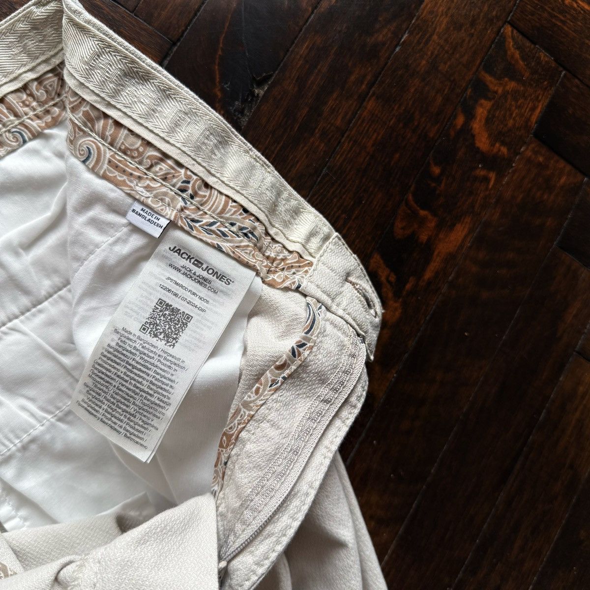 Jack & Jones Jack & Jones Mens Beige Cream Chino Trousers Pants Size US 31 - 12 Thumbnail
