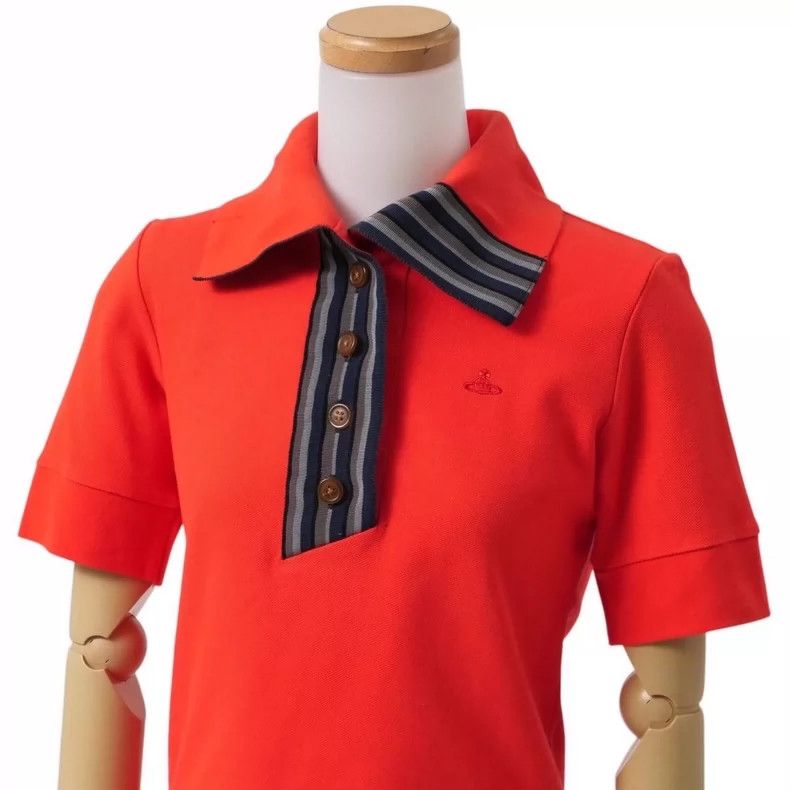 Vivienne Westwood Vivienne Westwood size2 Starred red polo shirt Size M / US 6-8 / IT 42-44 - 4 Thumbnail