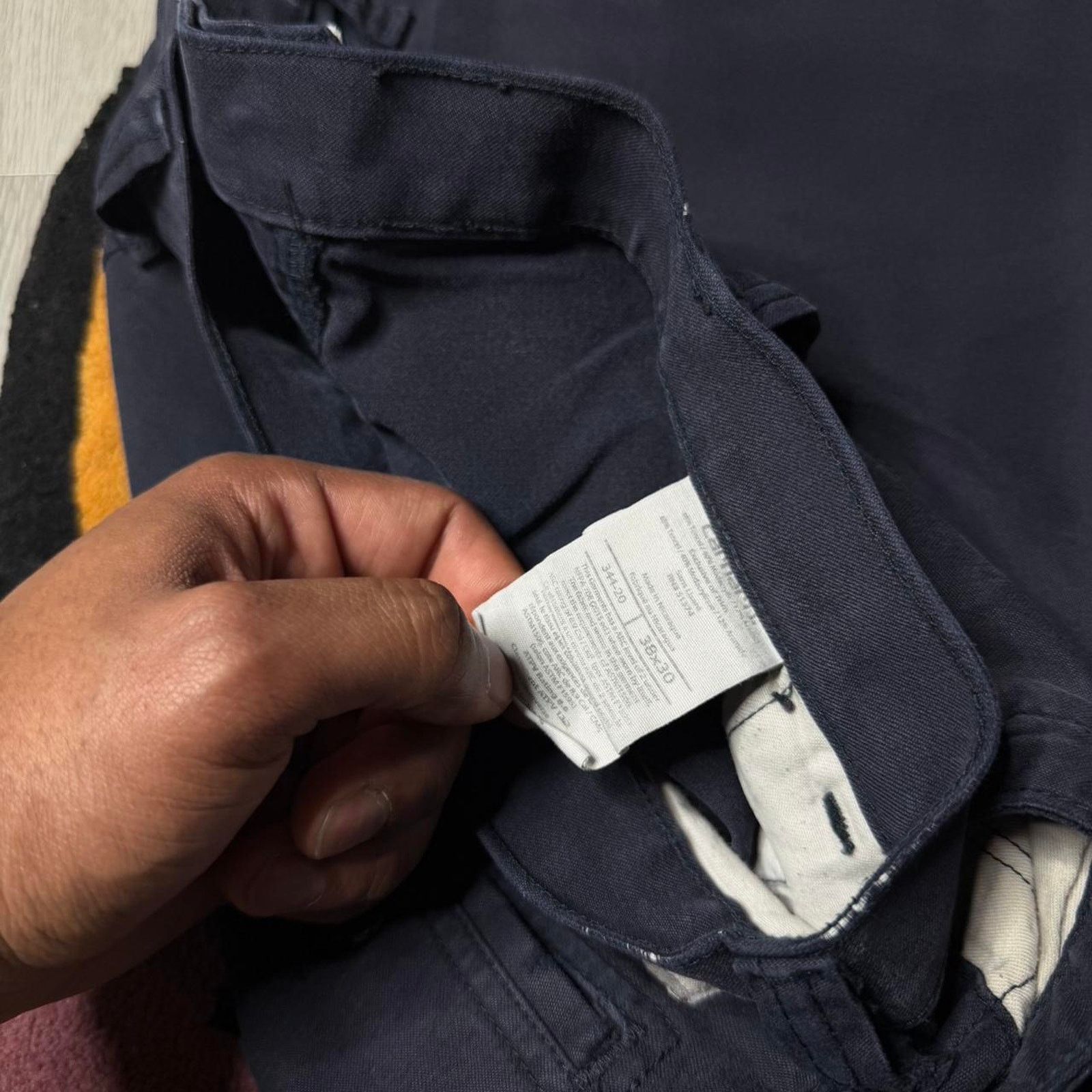 Carhartt Carhartt Fr Relaxed Fit Cargo Work Pants size 38x30 Navy Size US 38 / EU 54 - 3 Thumbnail