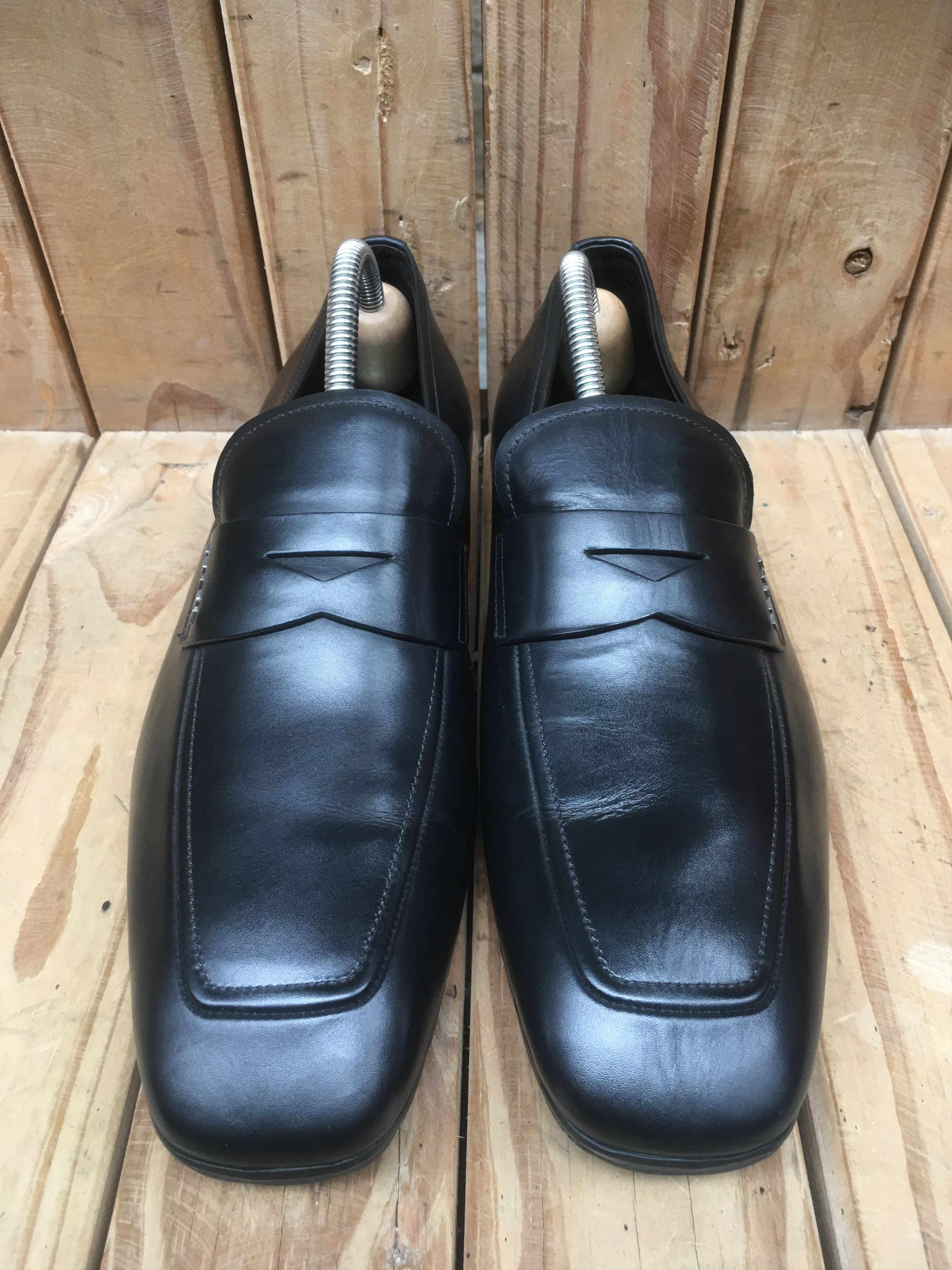 Prada Prada Men’s Penny black Leather Loafers Size Uk 5 USA 6 Size US 6 / EU 39 - 4 Thumbnail