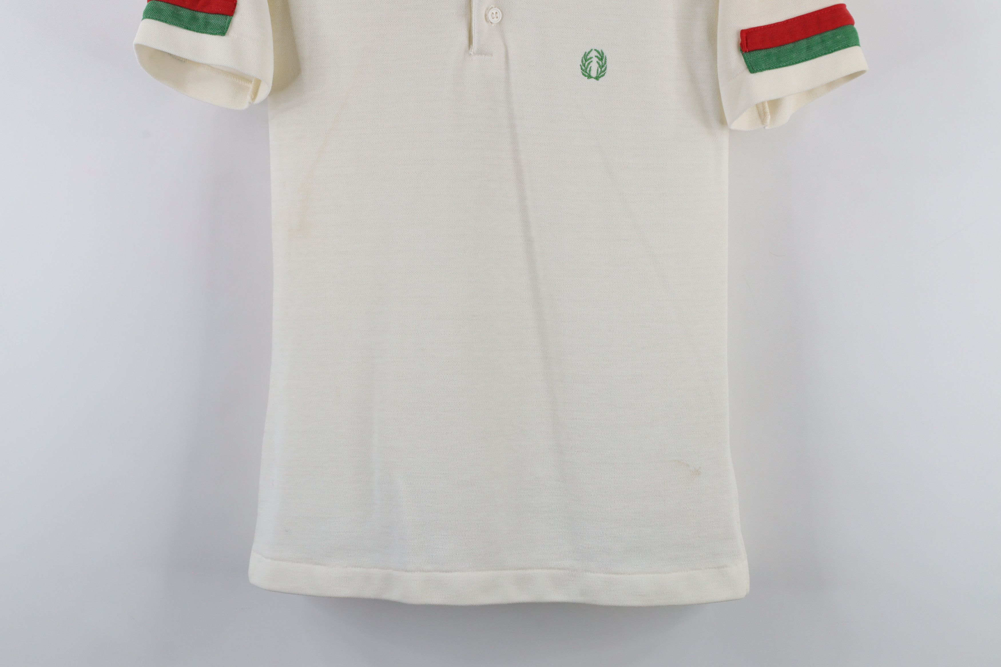 Fred Perry × Vintage Vintage 60s Fred Perry Striped Knit Collared Tennis Polo Size US S / EU 44-46 / 1 - 3 Thumbnail