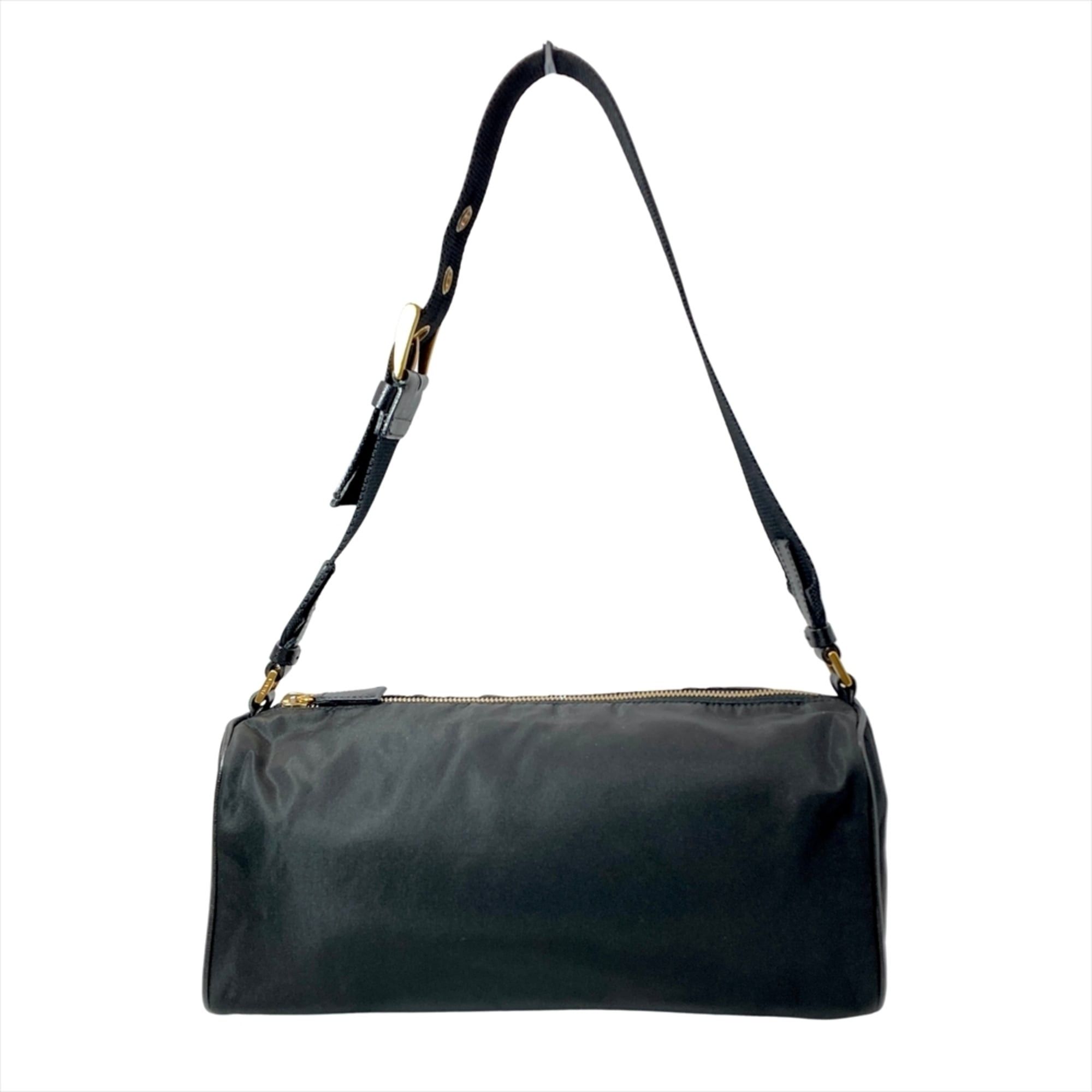 Prada Prada Logo Shoulder Bag, Nylon, Black, One-Shoulder Size ONE SIZE - 1 Thumbnail