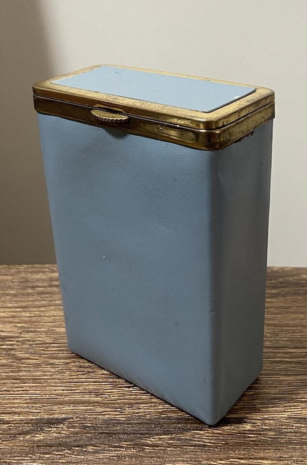 Designer 3-set Princess Gardner cigarette case pouch, blue gray brown