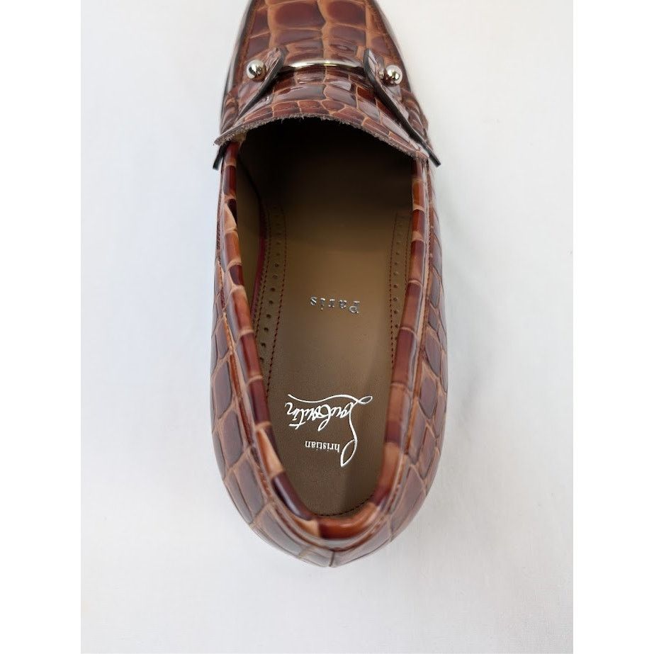 Christian Louboutin o1rshd1 Chambelimoc Flat Shoes in Brown Size US 9.5 / EU 42-43 - 17 Thumbnail