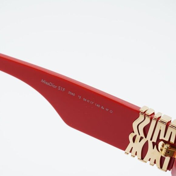 Dior Dior MISSDIOR S1F 35A0 Sunglasses Red Square Frame Size ONE SIZE - 10 Thumbnail