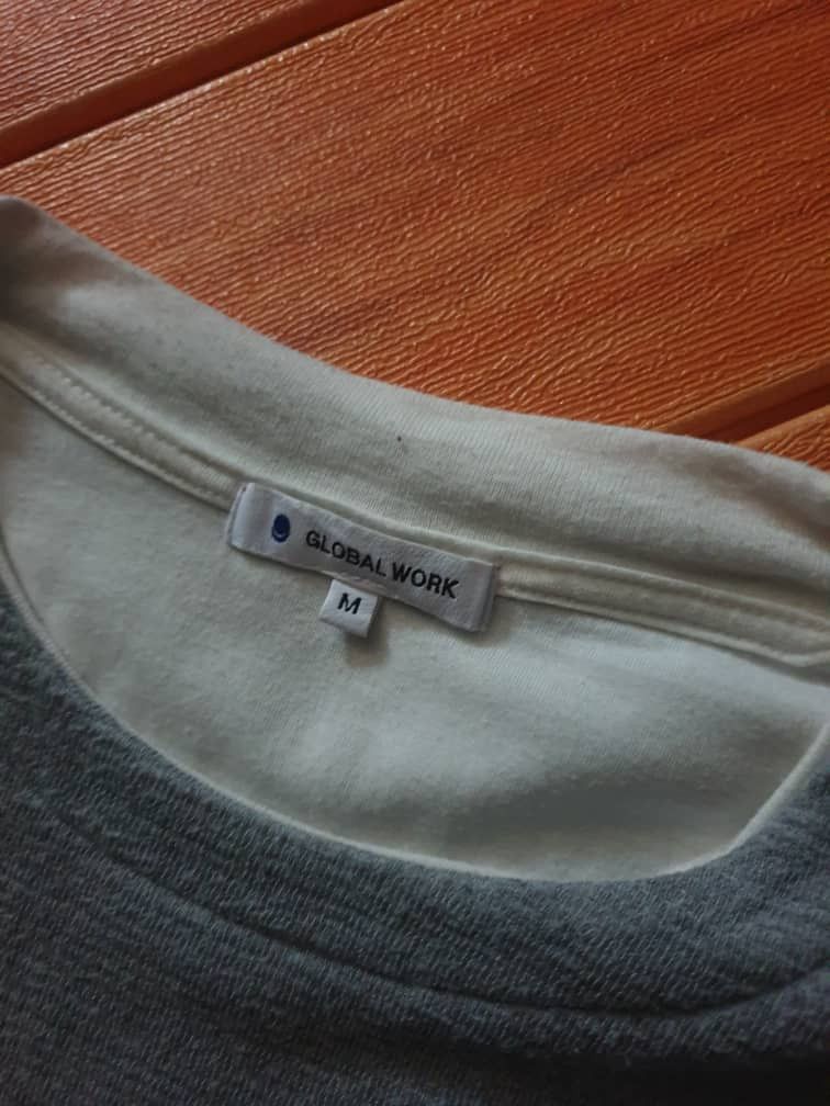 Japanese Brand Global work Japanese brand grey colour shirt Size US M / EU 48-50 / 2 - 2 Thumbnail