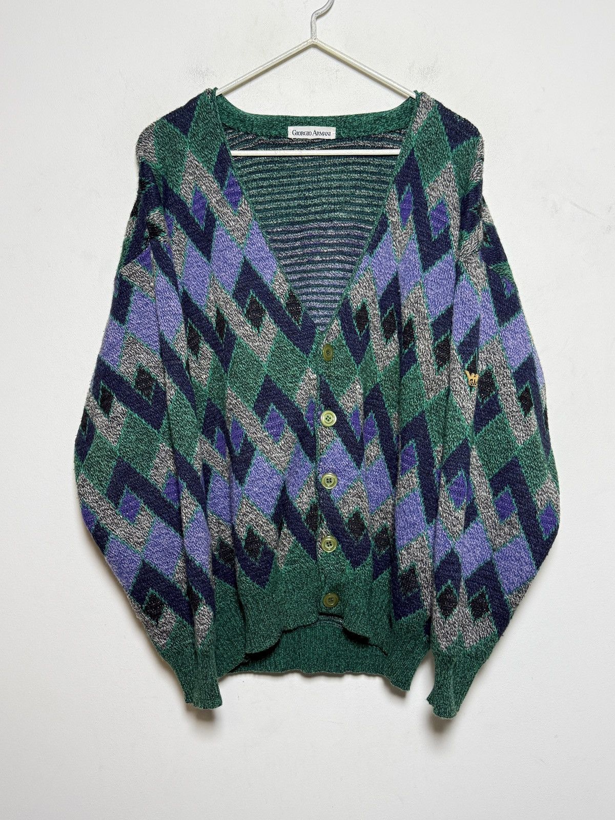 Vintage Giorgio Armani Cardigan 80s erd chrome
