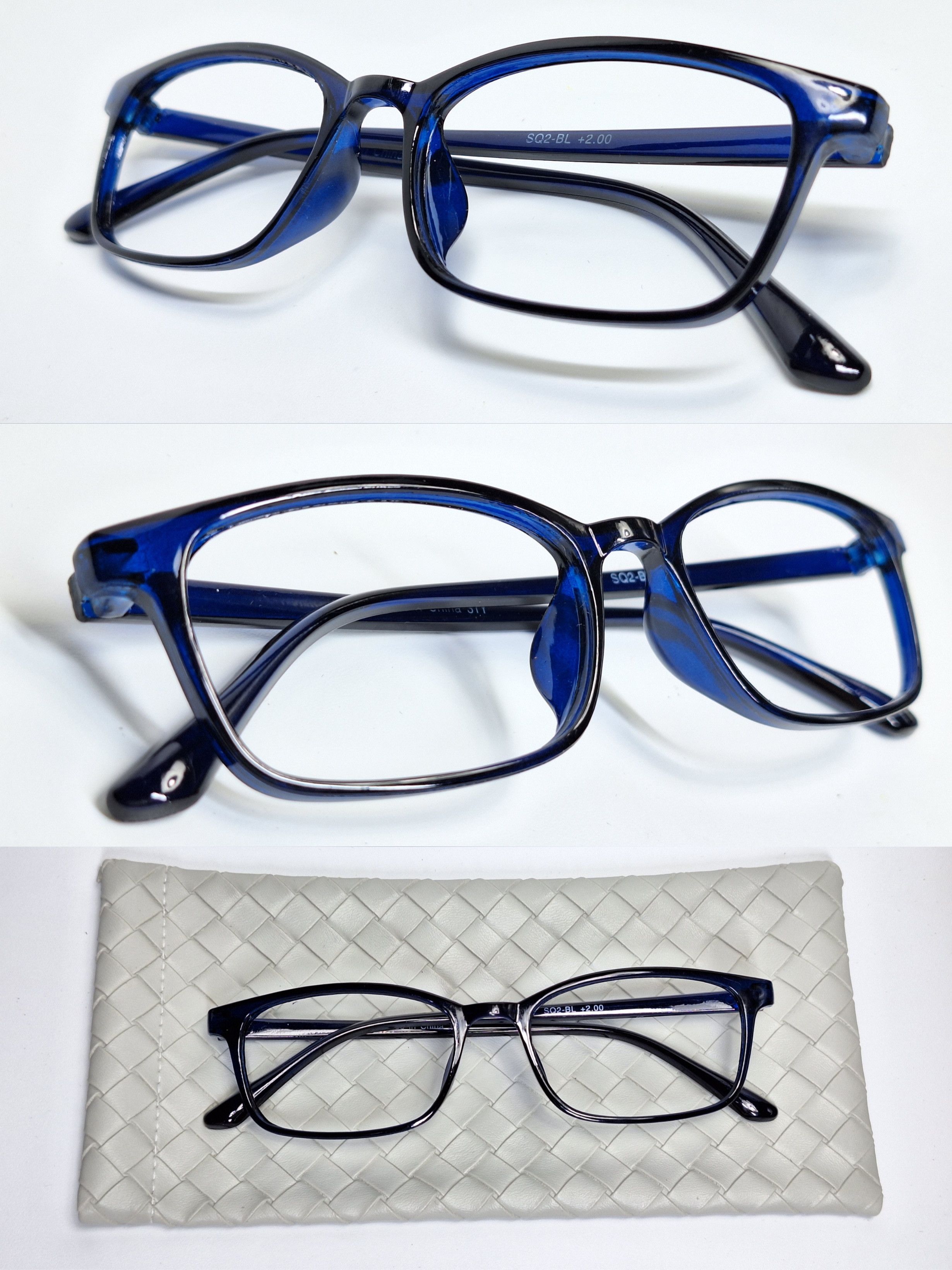 Uniqlo Uniqlo Square UltraLight Frame 361-423505 8g Black Clear Y2K Size ONE SIZE - 3 Thumbnail