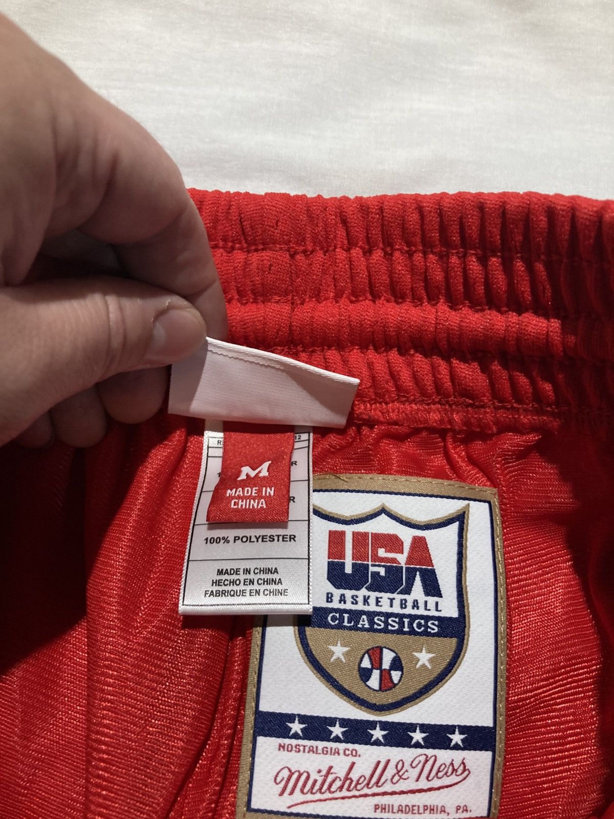 Mitchell & Ness Mitchell & Ness Team USA Basketball Shorts, size medium Size US 30 / EU 46 - 5 Thumbnail