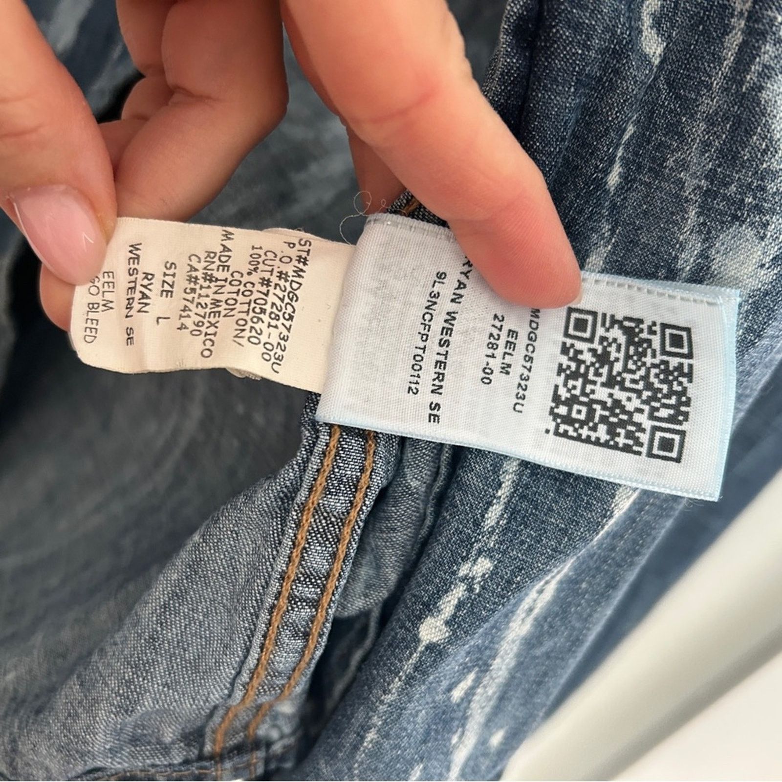 True Religion True religion Ryan western button down paint chambray top L Size US L / EU 52-54 / 3 - 5 Thumbnail