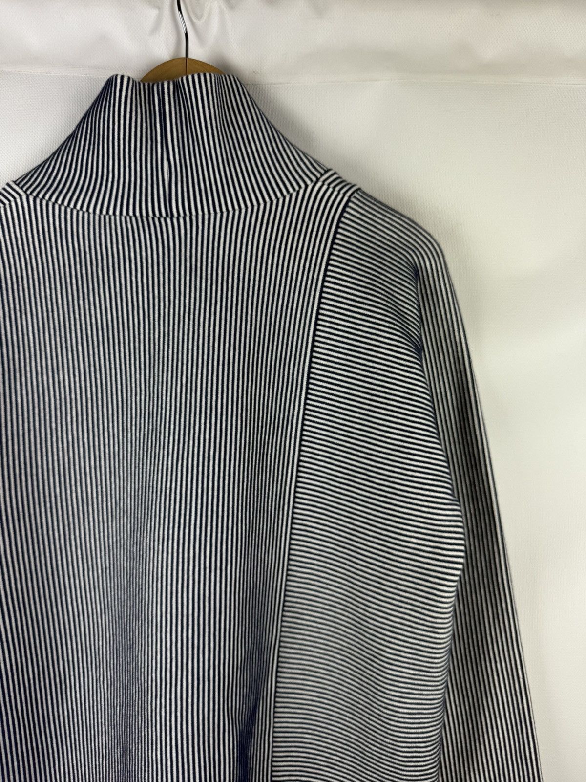 Cos Cos Avant-garde Striped High Neck Cotton Sweater Pullover Size S / US 4 / IT 40 - 18 Thumbnail