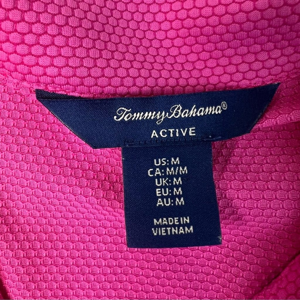 Tommy Bahama Tommy Bahama 1/2 Zip Golf Shirt Size Medium Textured Top Size M / US 6-8 / IT 42-44 - 4 Thumbnail