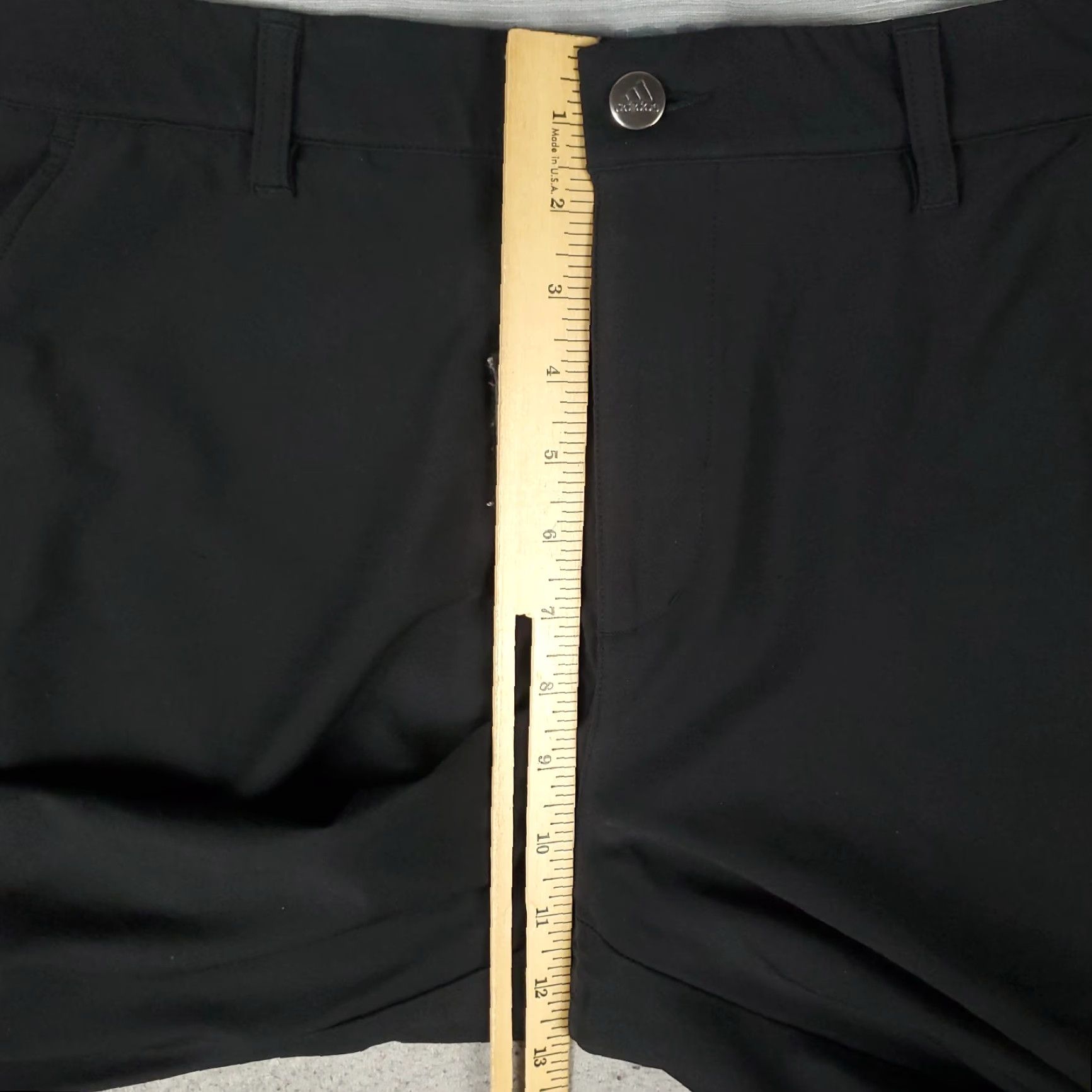 Adidas Adidas Pants Mens 36x30 Black Flat Front Chino Trousers Casual Golf Size US 36 / EU 52 - 4 Thumbnail
