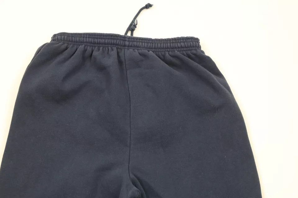 Vintage Vintage 90s Streetwear Blank Cuffed Sweatpants Joggers Blue Size US 36 / EU 52 - 8 Thumbnail