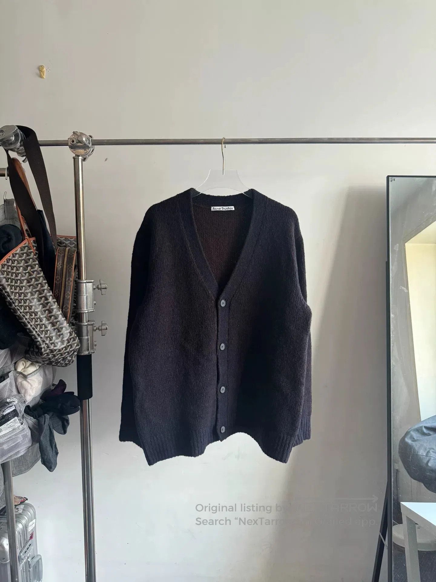 Acne Studios Acne Studios Wool Cardigan in Gray. Size M / US 6-8 / IT 42-44 - 1 Thumbnail