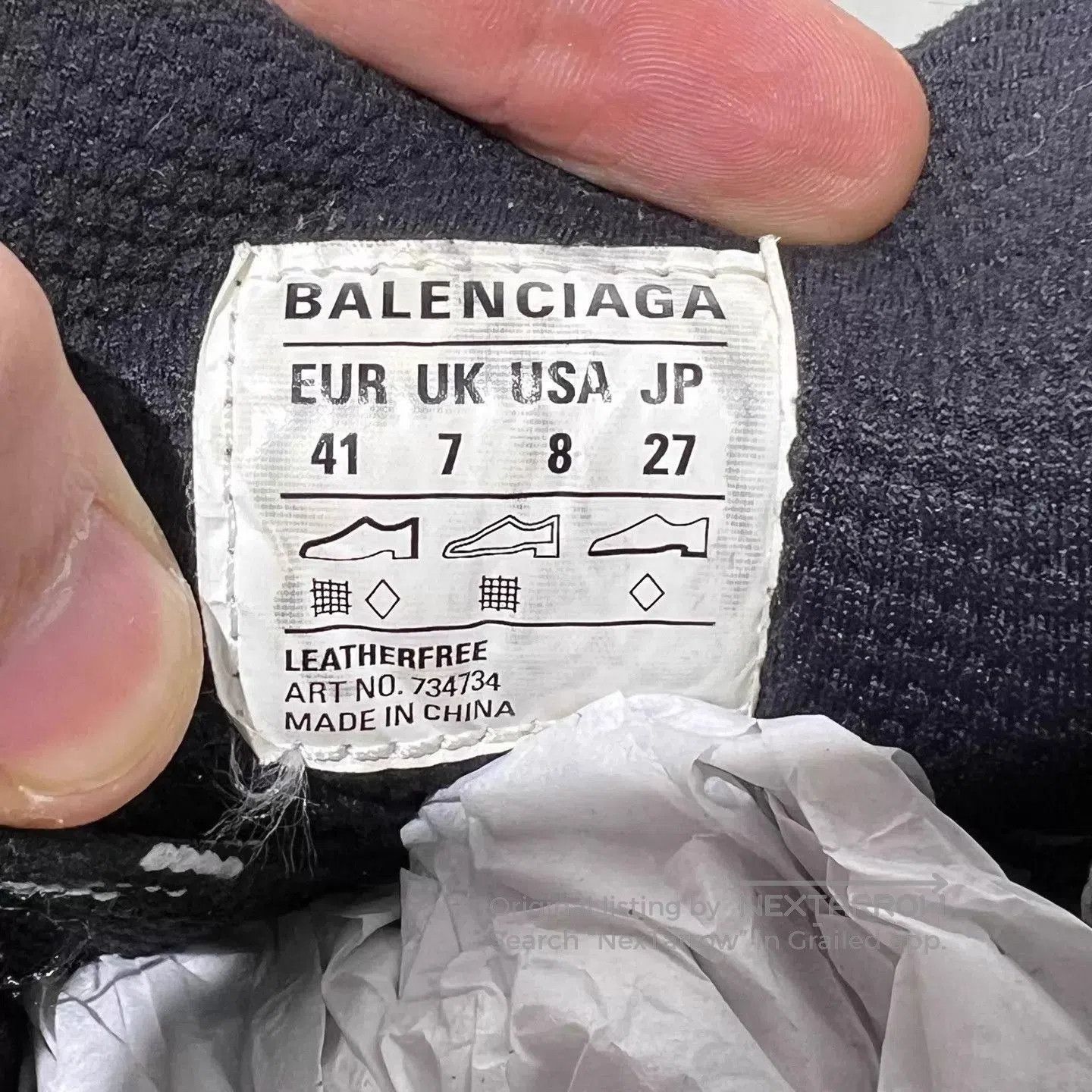Balenciaga Black Hitop Sneakers Size 8. Size US 8 / EU 41 - 8 Thumbnail