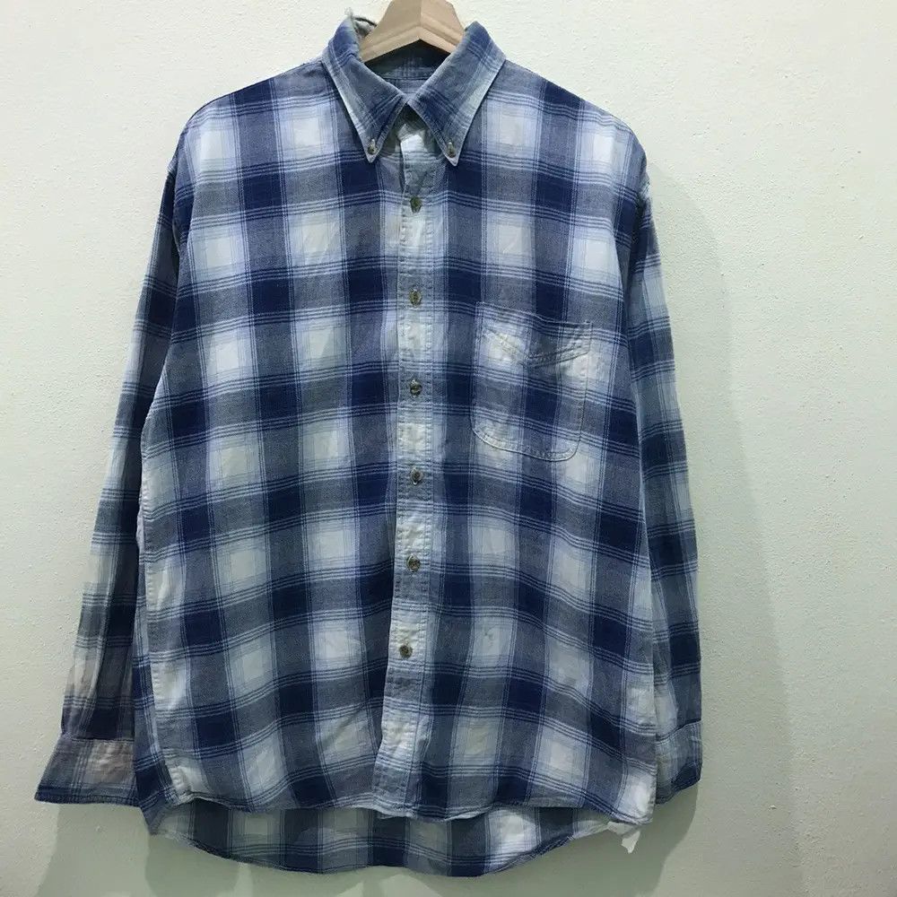 L.L. Bean Vintage LL Bean Plaid Tartan Flannel Shirt Size US L / EU 52-54 / 3 - 2 Thumbnail