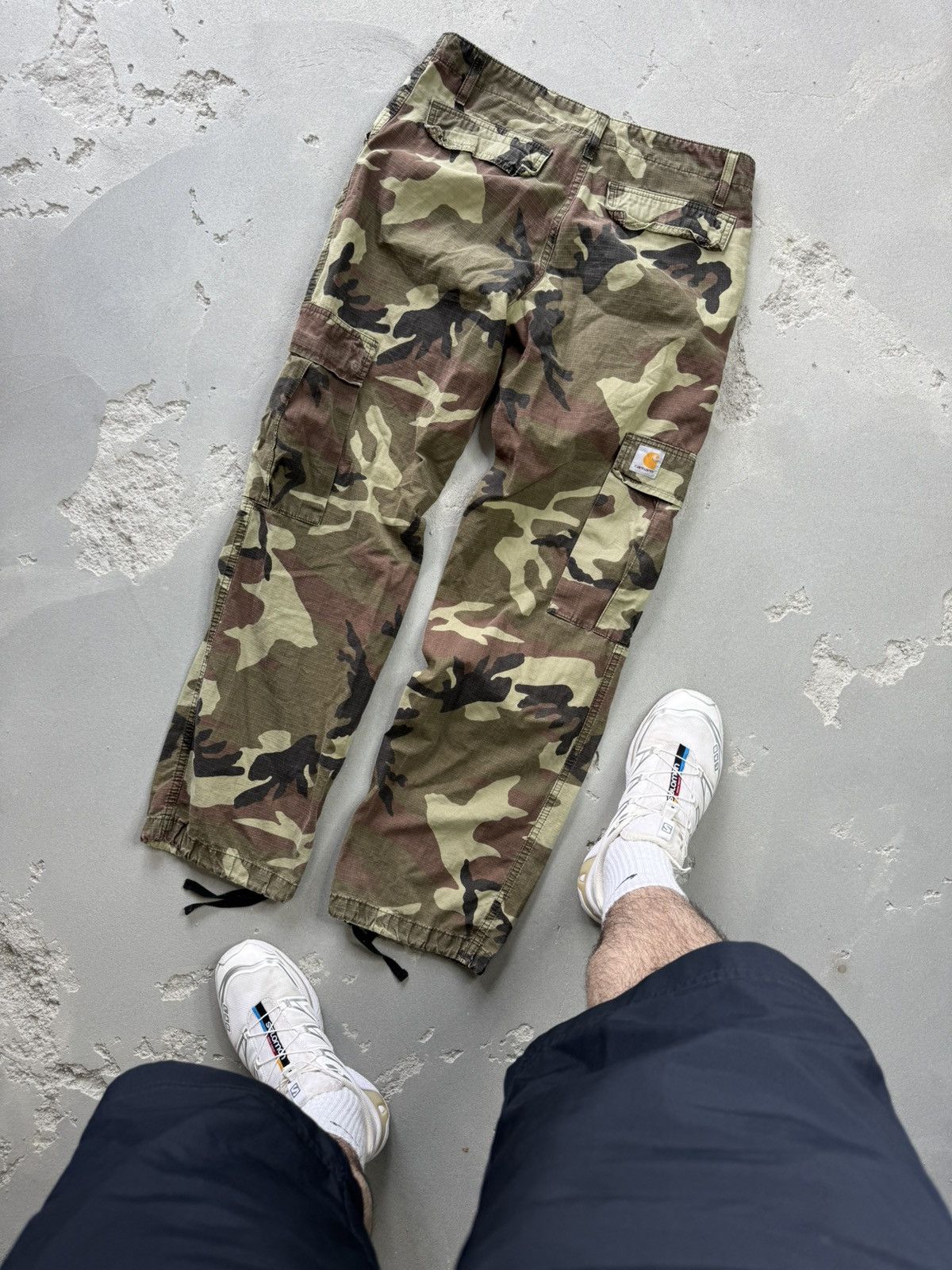 Carhartt × Vintage Vintage Carhartt Cargo Camo Pants Work Military Y2K USA Size US 29 - 2 Thumbnail