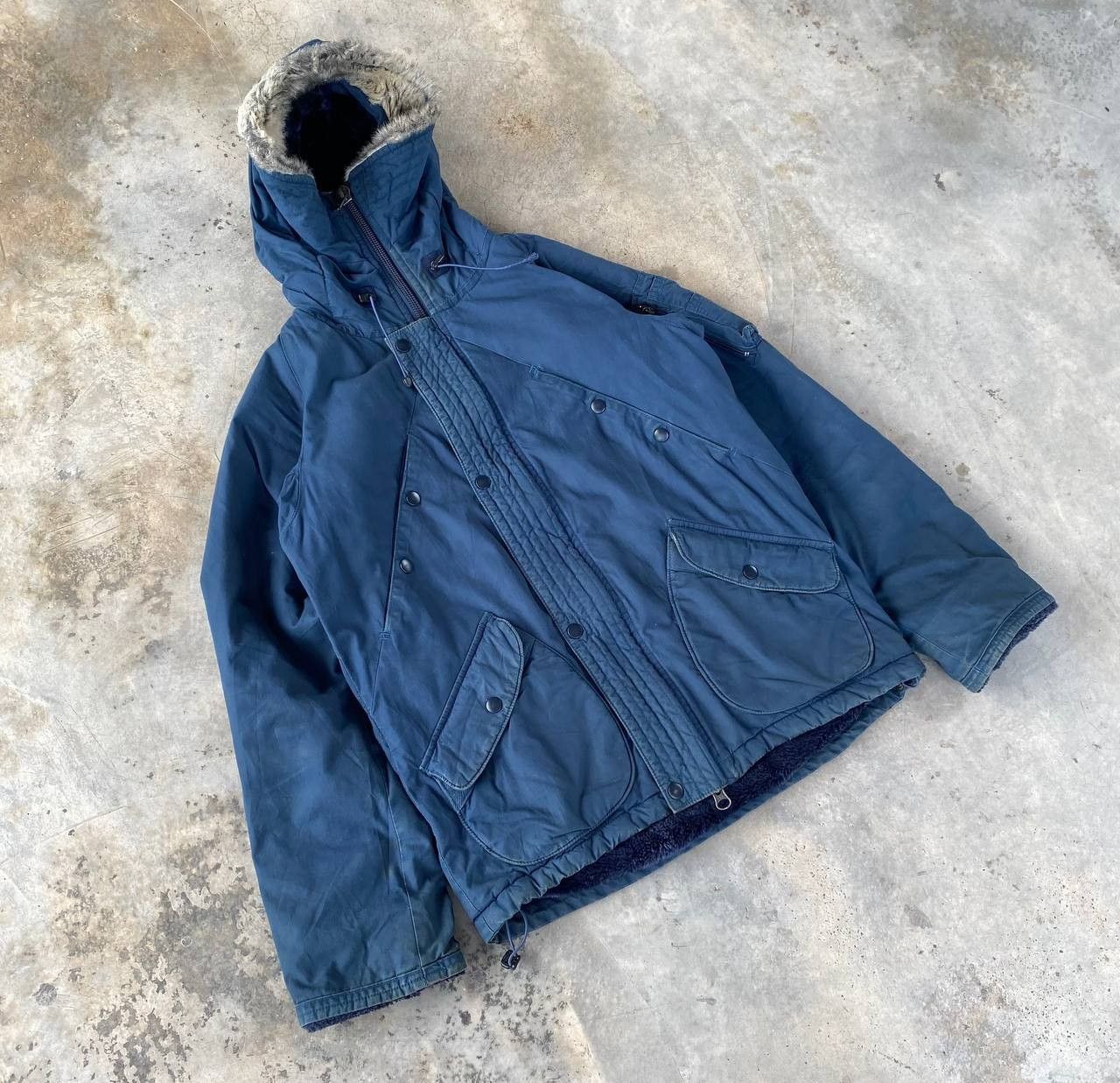 Nonnative VINTAGE NONNATIVE MILITARY COLD JACKET SHERPA FUR HOODIE Size US M / EU 48-50 / 2 - 6 Thumbnail