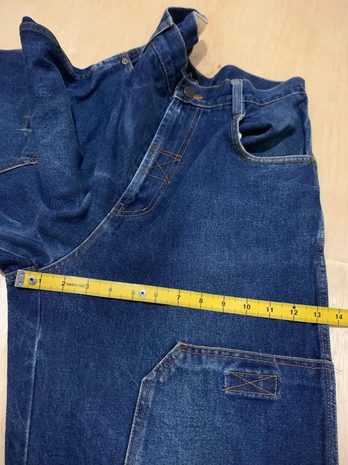20471120 × Hysteric Glamour × Japanese Brand Vintage Y2k Damani Dada Baggy Denim Jeans Size US 32 / EU 48 - 14 Thumbnail