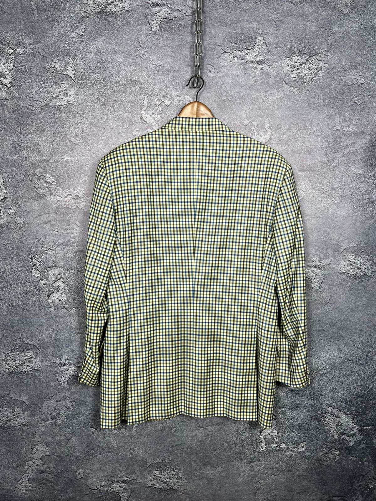 Ermenegildo Zegna Vintage Ermenegildo Zegna Super 100s Wool Checkered Blazer Size 52R - 13 Thumbnail