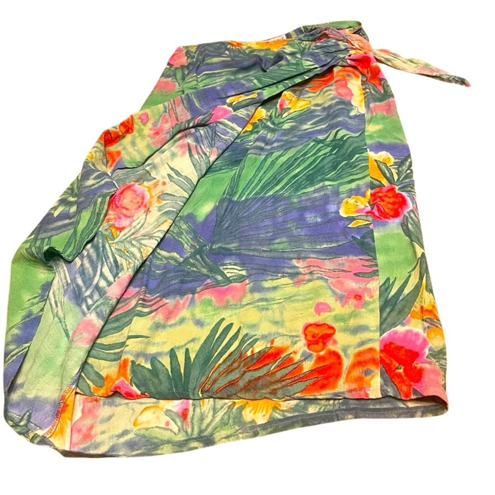 Jams World JAMS World Vintage Tropics Hawaiian print wrap skirt, size L Size 36" / US 14 / IT 50 - 2 Thumbnail