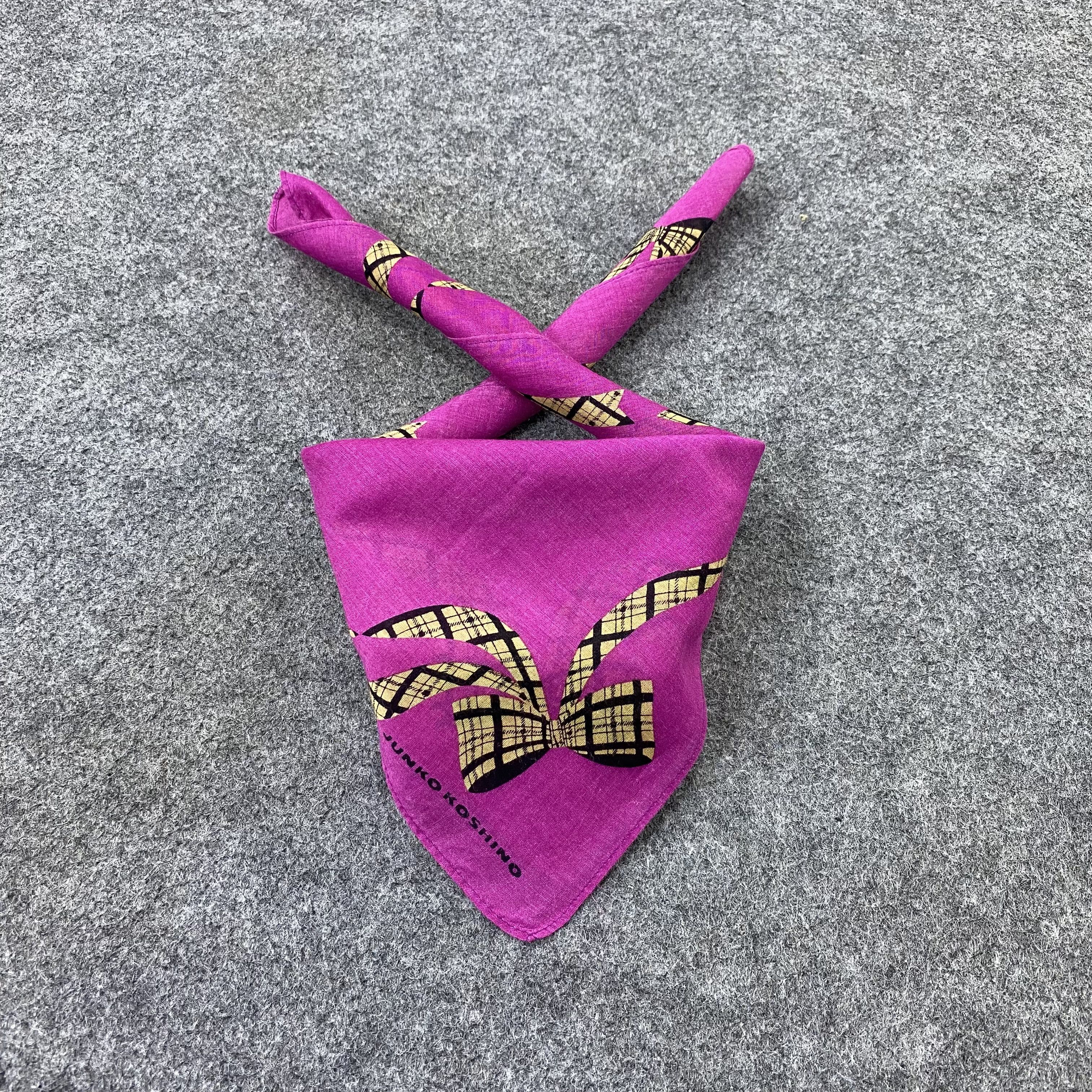 Japanese Brand Junko Koshino Handkerchief Neckerchief Bandana-B1978 Size ONE SIZE - 2 Thumbnail