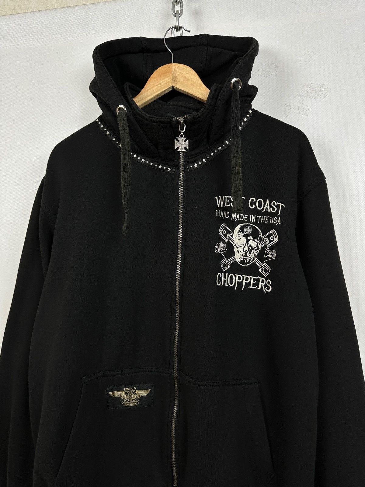 Vintage Vintage West Coast Choppers Hand Made In The USA Hoodie Size US L / EU 52-54 / 3 - 8 Thumbnail