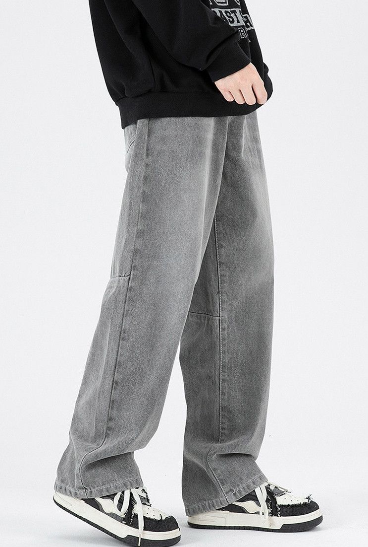 Japanese Brand × Jean Casual washed distressed loose straight jeans Size US 32 / EU 48 - 3 Thumbnail