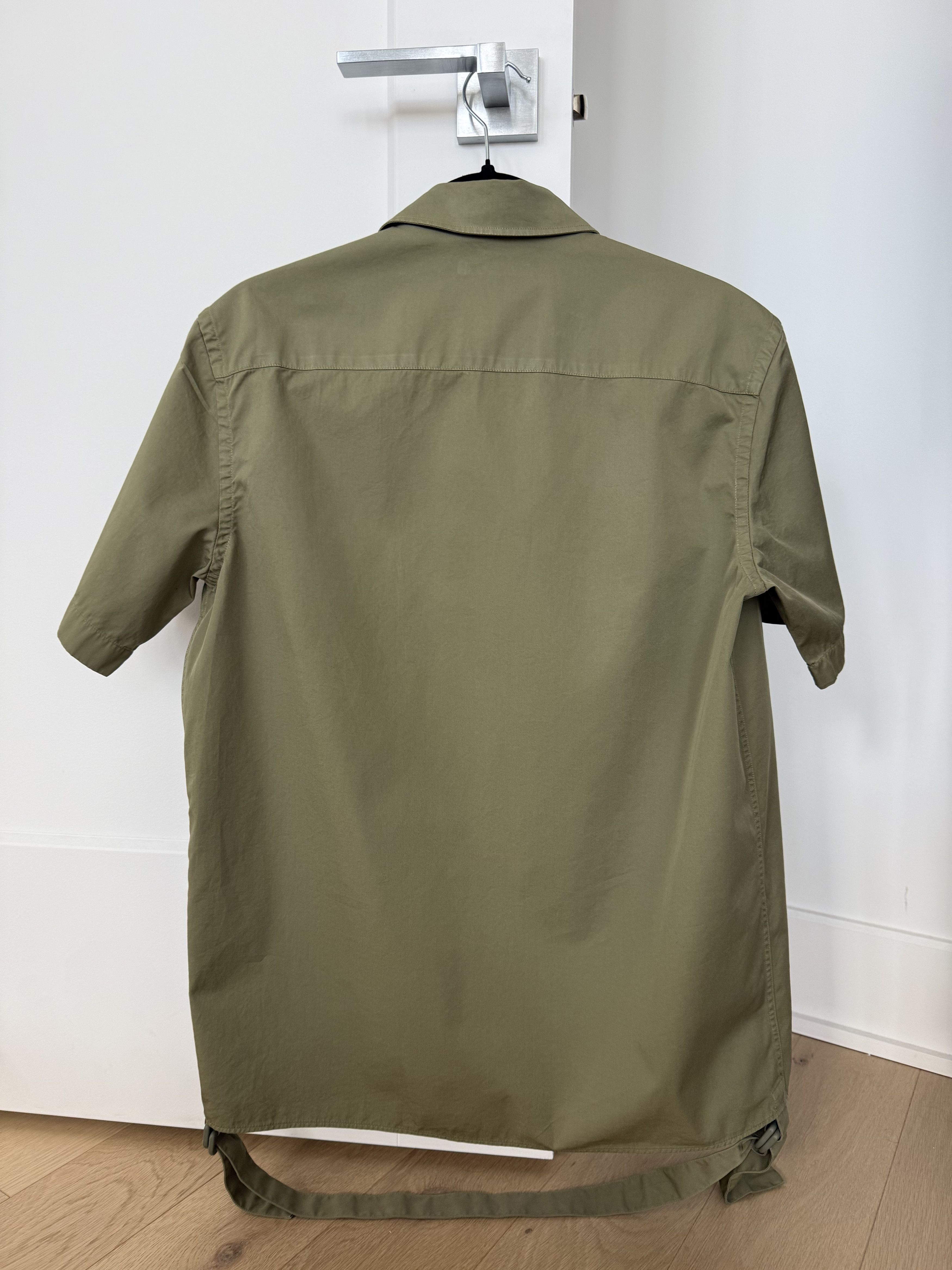 Helmut Lang Helmut Lang Olive Green Short Sleeve Button Shirt XS Size US XS / EU 42 / 0 - 2 Thumbnail
