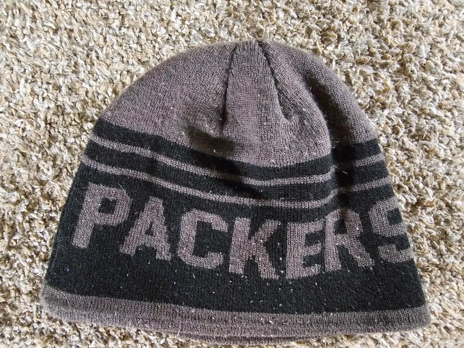Designer Green Bay Packers Winter Beanie Hat Gray OSFA Size ONE SIZE - 3 Thumbnail
