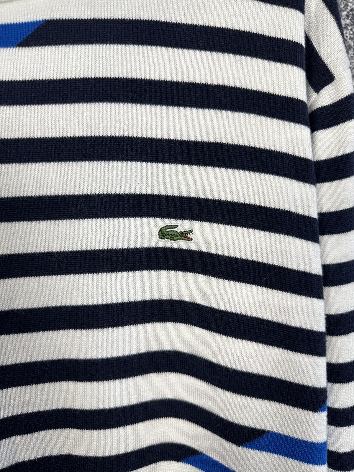 Lacoste Men’s Lacoste Crewneck Striped Sweater Pullover Size 7 (XXL) Size US XXL / EU 58 / 5 - 6 Thumbnail