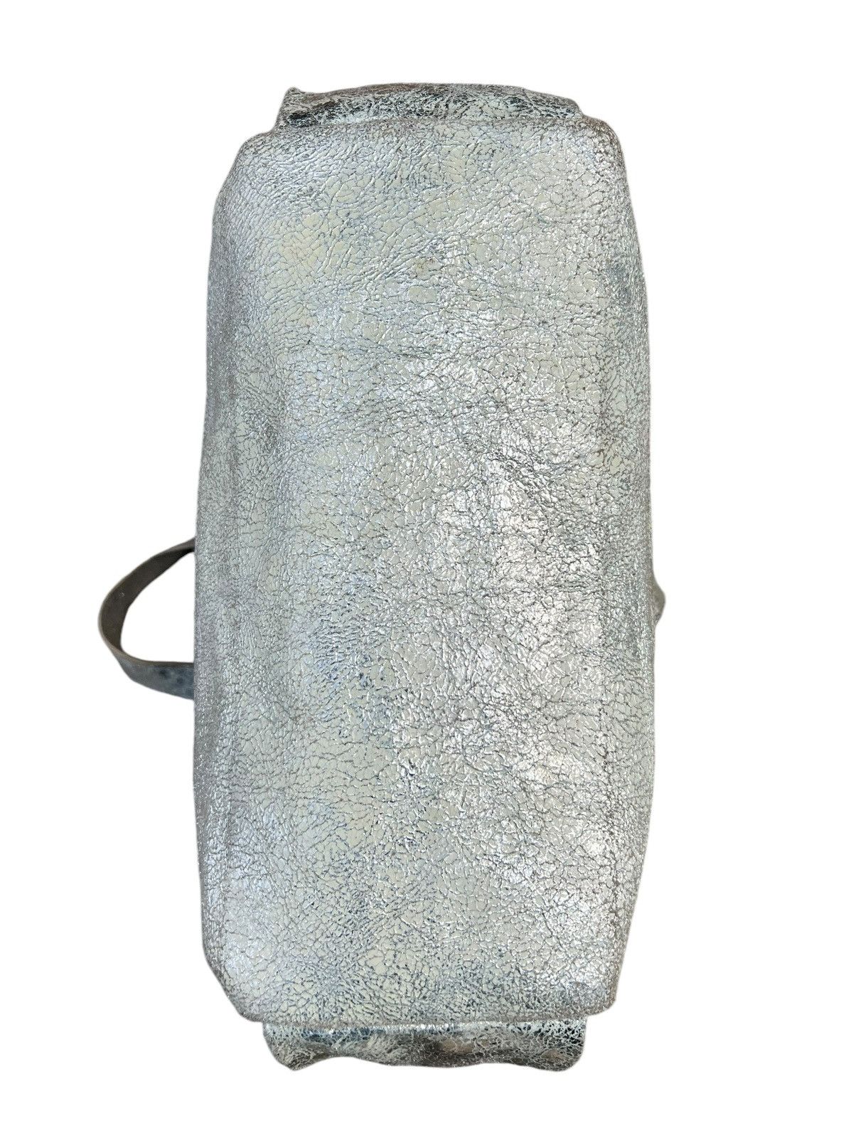 Bag × Issey Miyake × Leather Vintage Zucca Japan Cracked Distress Patina Leather Tote Bag Size ONE SIZE - 16 Thumbnail