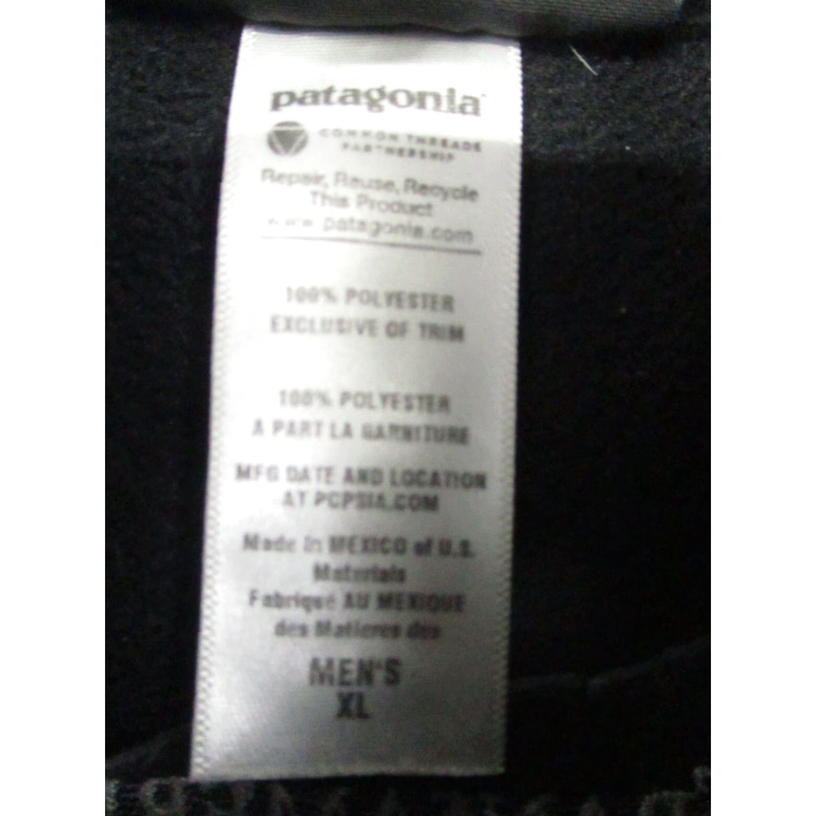 Patagonia VINTAGE Patagonia Synchilla Vest Fleece Men's XL Black Zip Pockets Size US XL / EU 56 / 4 - 4 Thumbnail