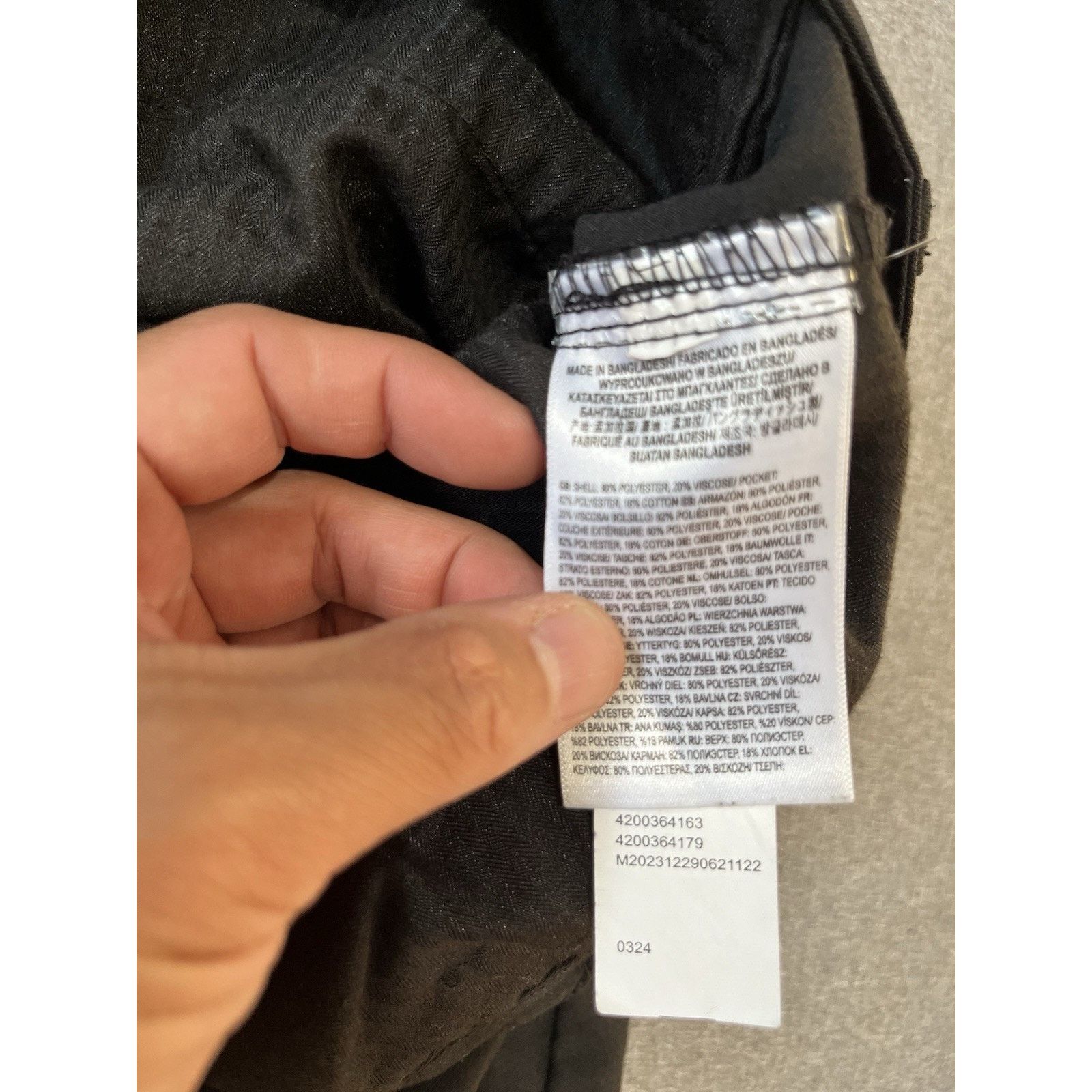 Vans VANS Pants Mens 29 Black Chino Straight Loose Fit Pockets Size US 29 - 7 Thumbnail