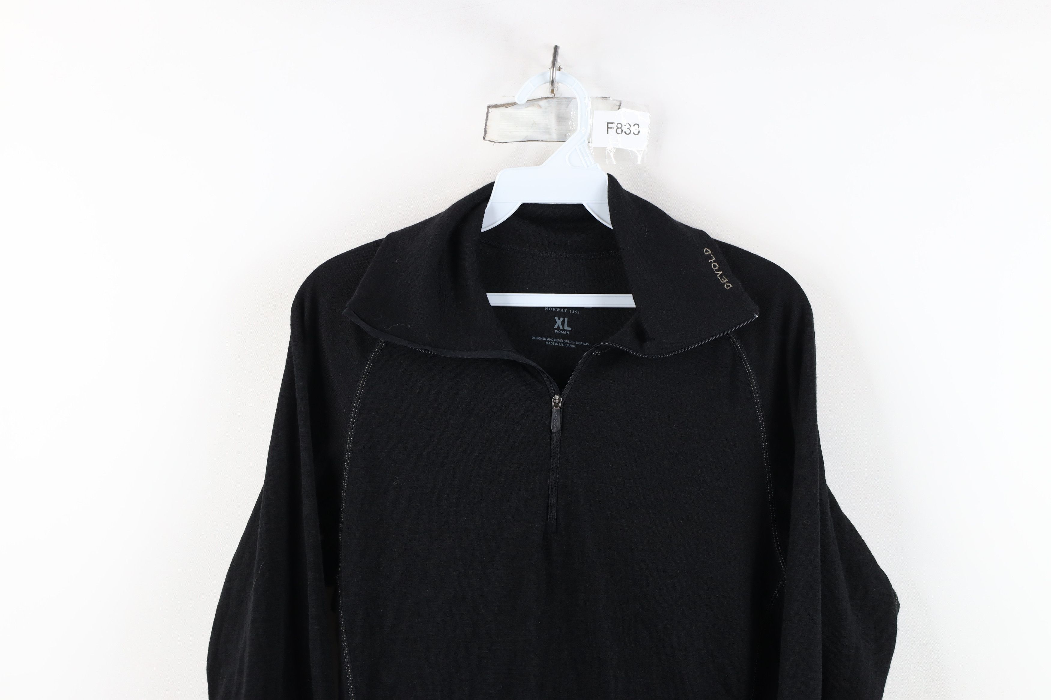 Vintage Devold Norway Merino Wool Knit Half Zip Pullover Sweater Size XL / US 12-14 / IT 48-50 - 2 Thumbnail