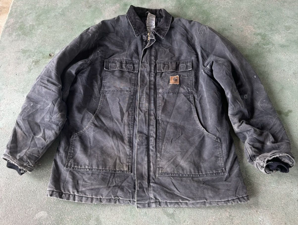 Carhartt 🔥RARE🔥VINTAGE CARHARTT JACKET DESTRESS Size US XL / EU 56 / 4 - 2 Thumbnail