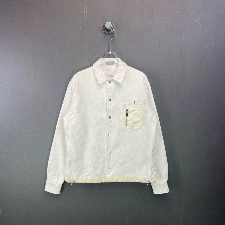 Dior Dior White Embroidered Jacket Size US XL / EU 56 / 4 - 1 Thumbnail