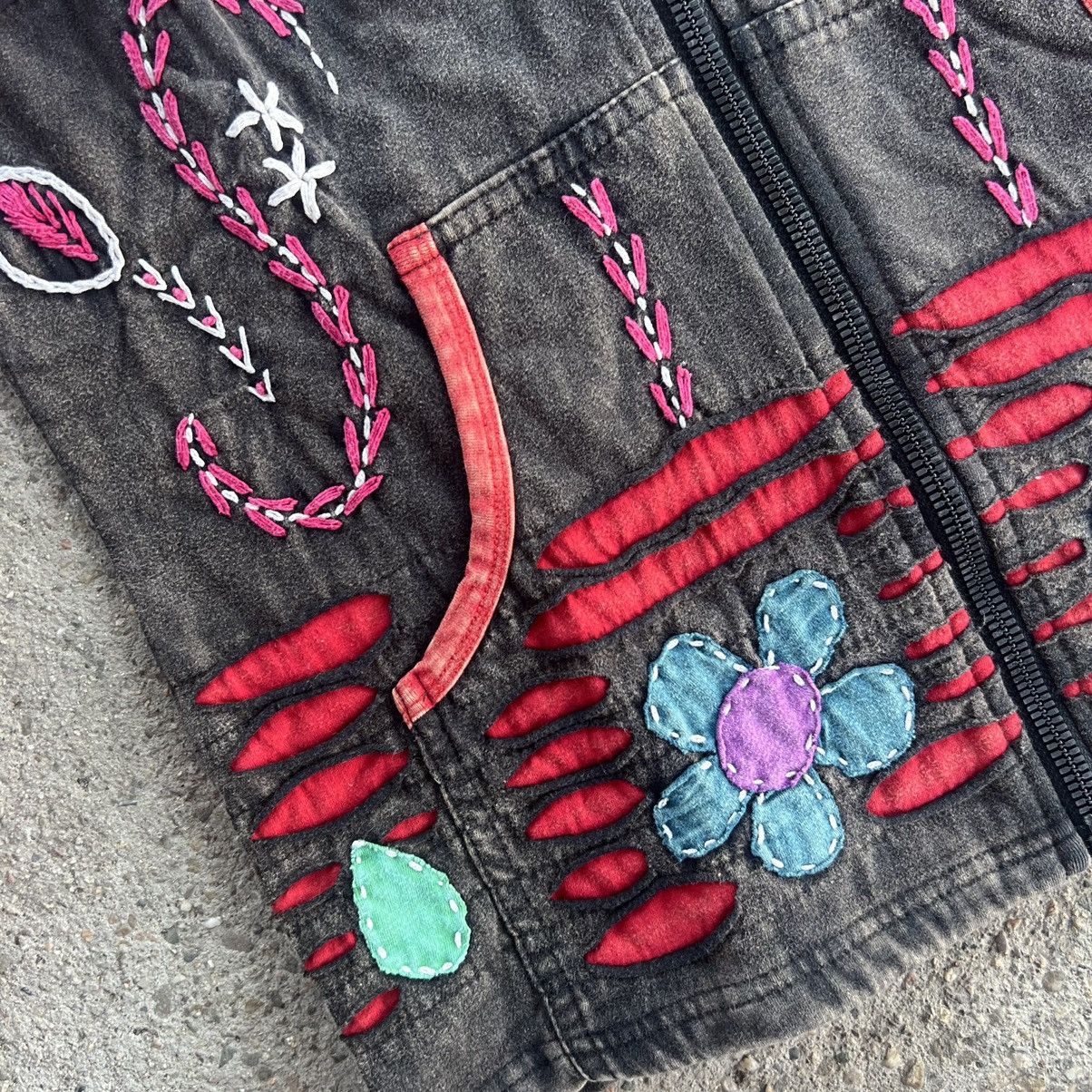 Japanese Brand × Vintage vintage patchwork jacket made in Nepal Size M / US 6-8 / IT 42-44 - 5 Thumbnail