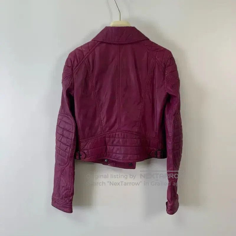 Burberry Burberry Pink Leather Women's Jacket. Size XXS / US 00 / IT 34 - 2 Thumbnail