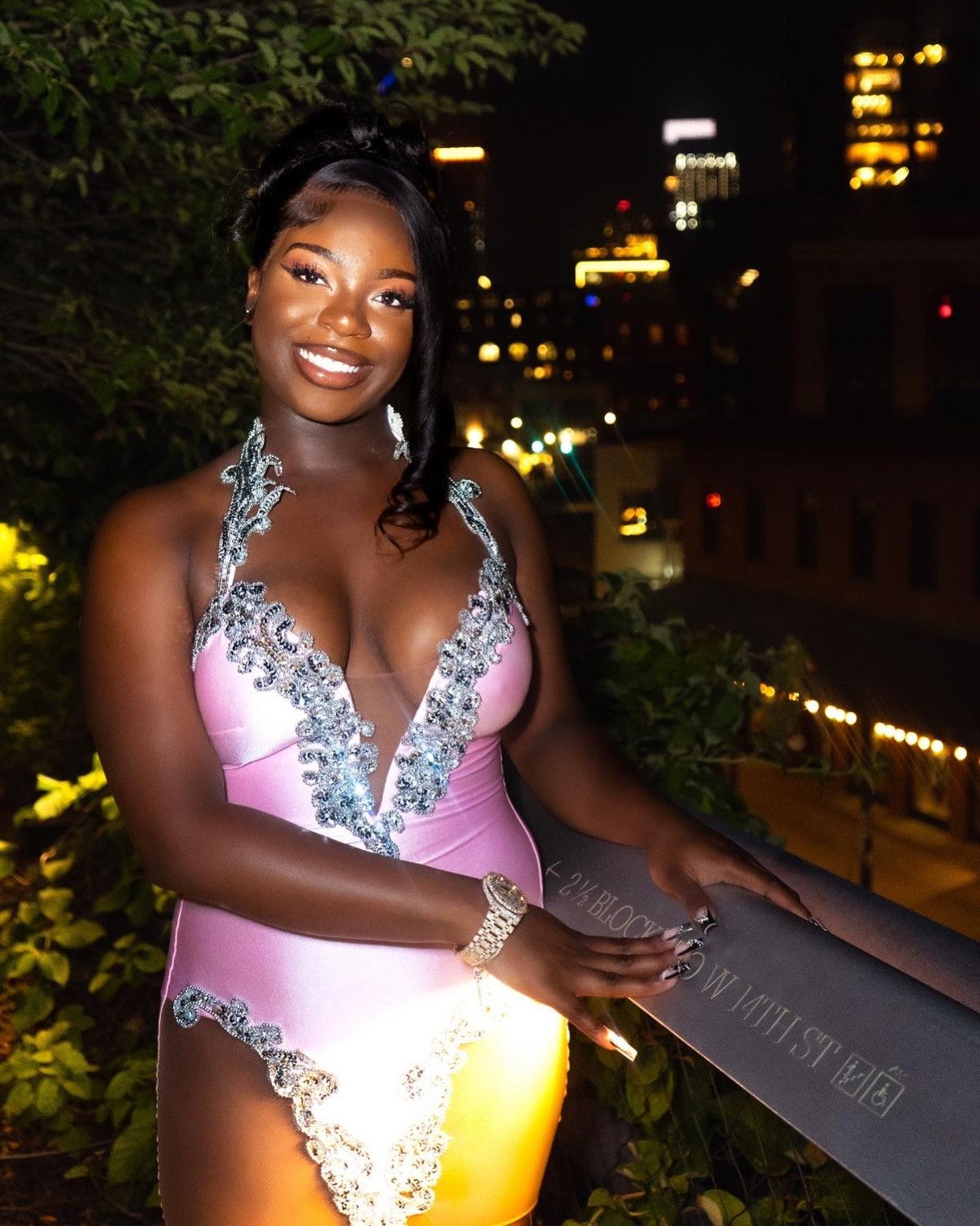 Pink / Silver Dress
