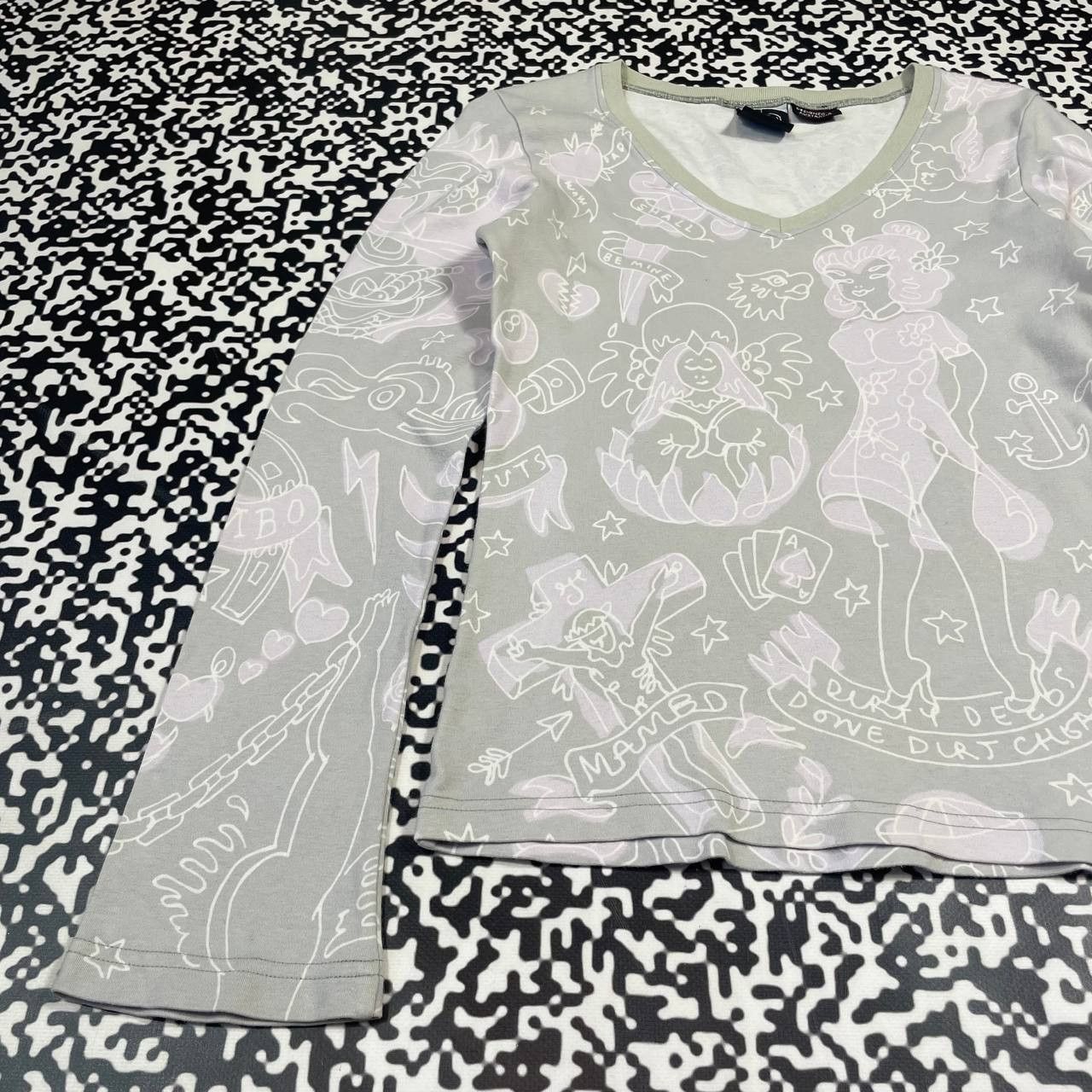Mambo Vintage Y2K Mambo Monogram Retro Surf Style Longsleeve Size S / US 4 / IT 40 - 4 Thumbnail