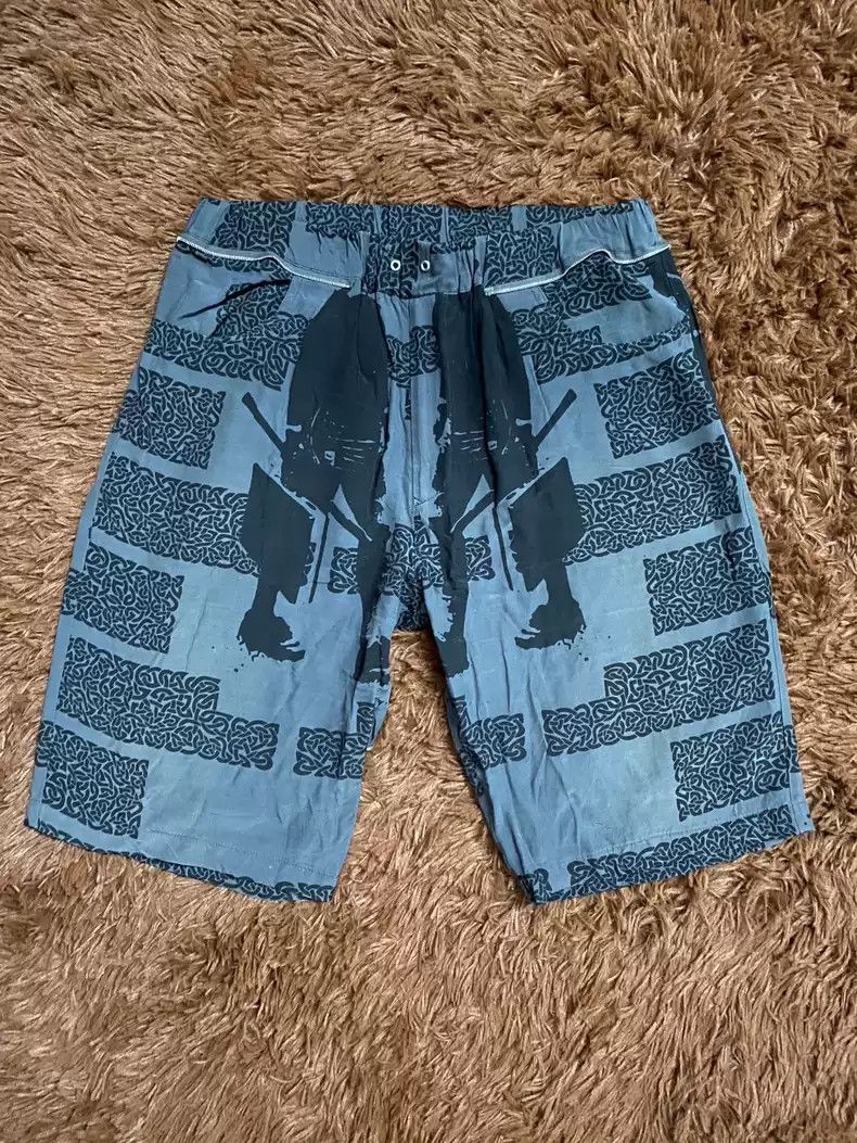 image of Undercover 03Ss Scab Shorts in Blue, Men's (Size 32)