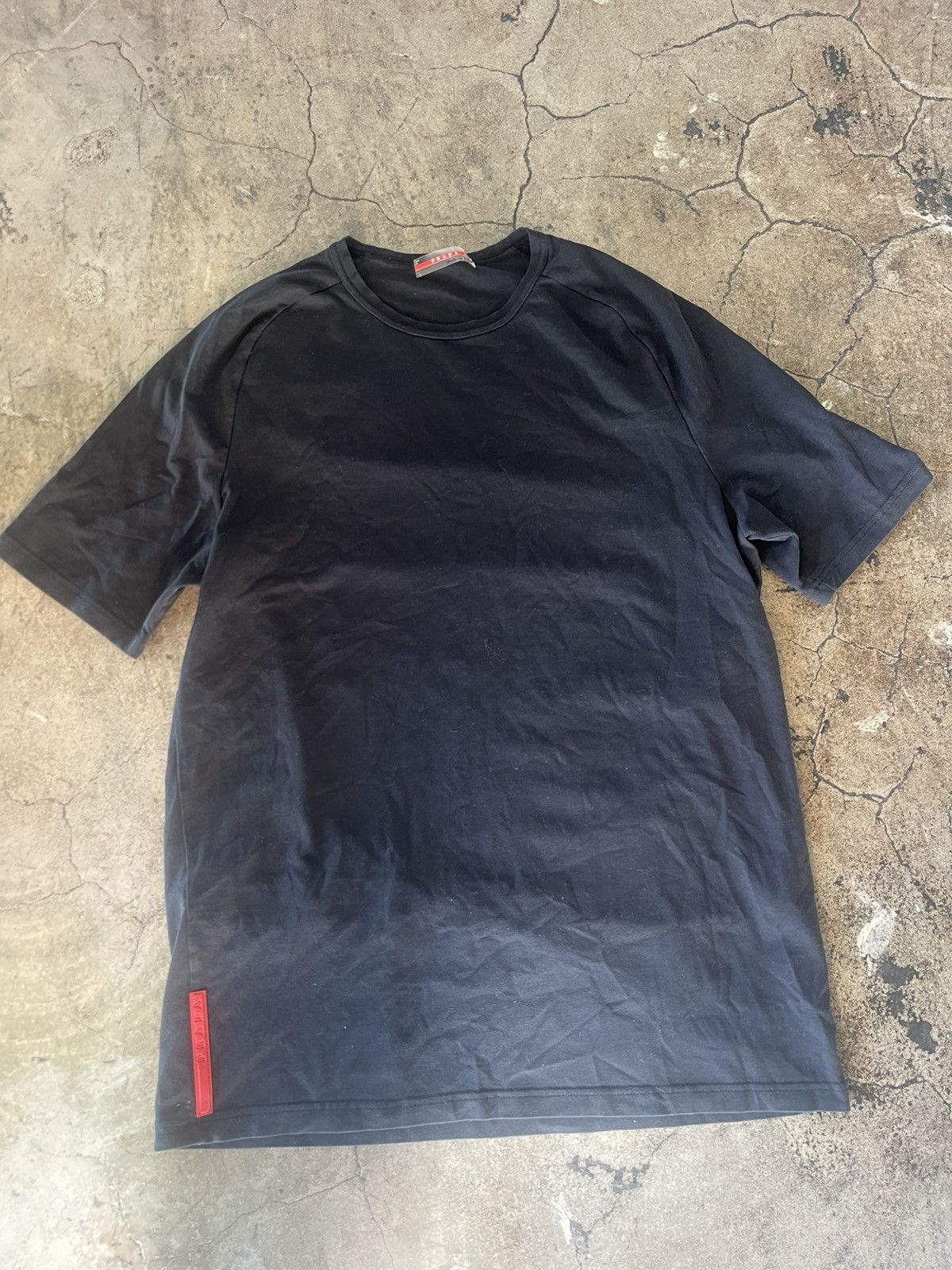 Prada Red Tab Tee