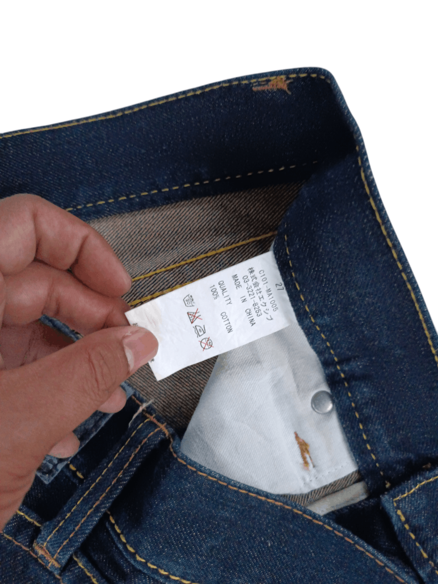 Other Co & Lu Selvedge Big Logo Nice Design Denim Jeans Size US 30 / EU 46 - 15 Thumbnail